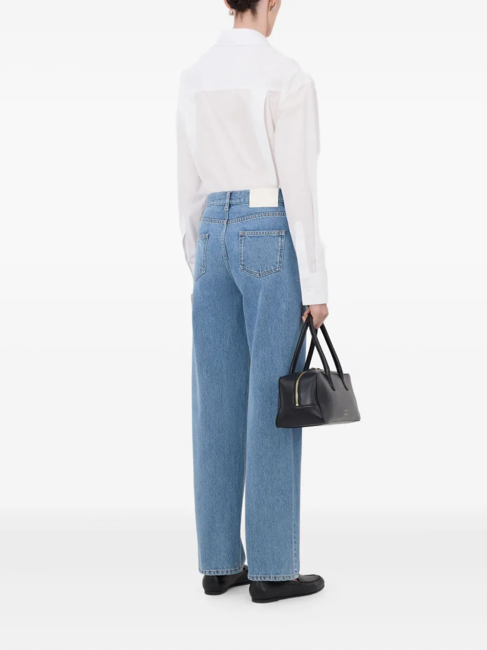 LouLou de Saison Samur Lds jeans met vijf zakken Blauw