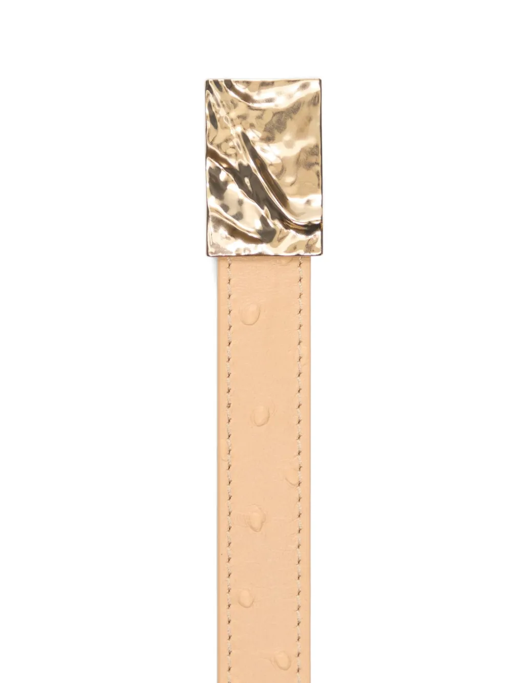 LouLou de Saison Ceylon leren riem - Beige