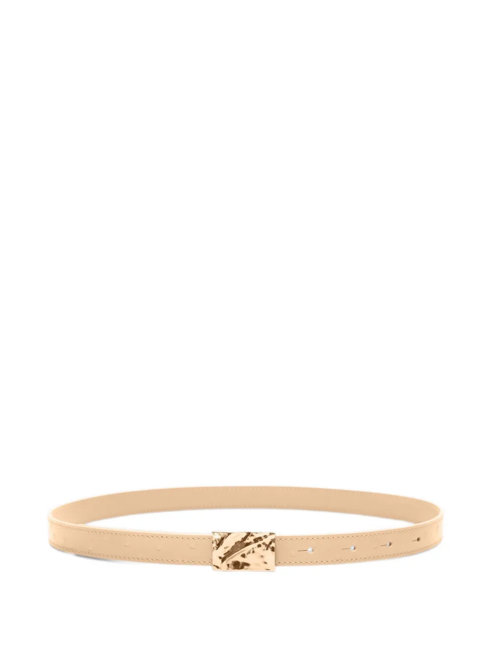 Loulou De Saison Ceylon Leather Belt In Neutral