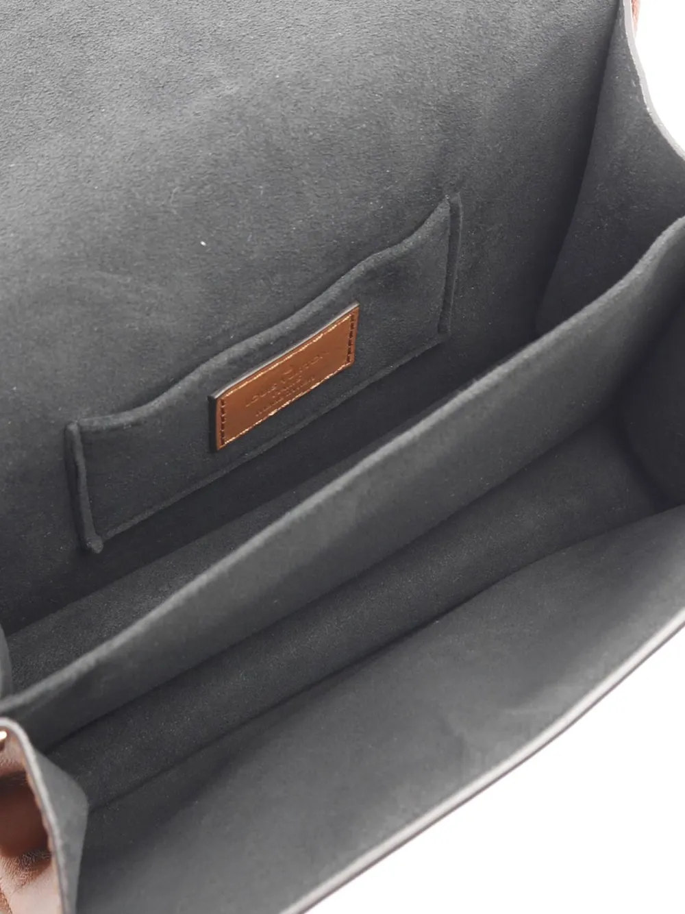 LOUIS VUITTON Pre-owned 2019 Monogram Reverse Mini Dauphine Satchel In Brown