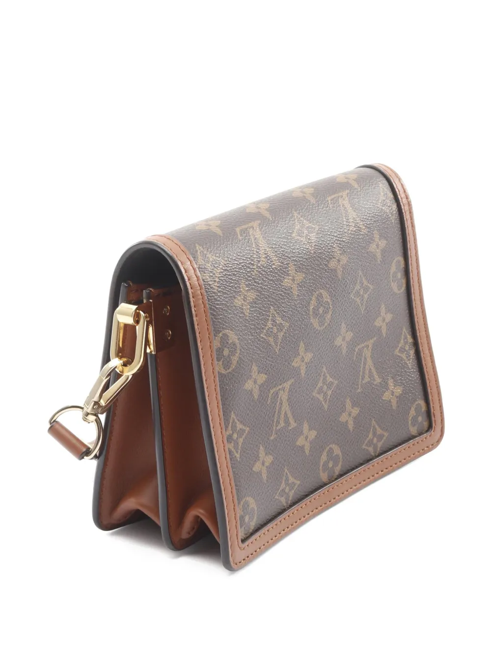 LOUIS VUITTON Pre-owned 2019 Monogram Reverse Mini Dauphine Satchel In Brown