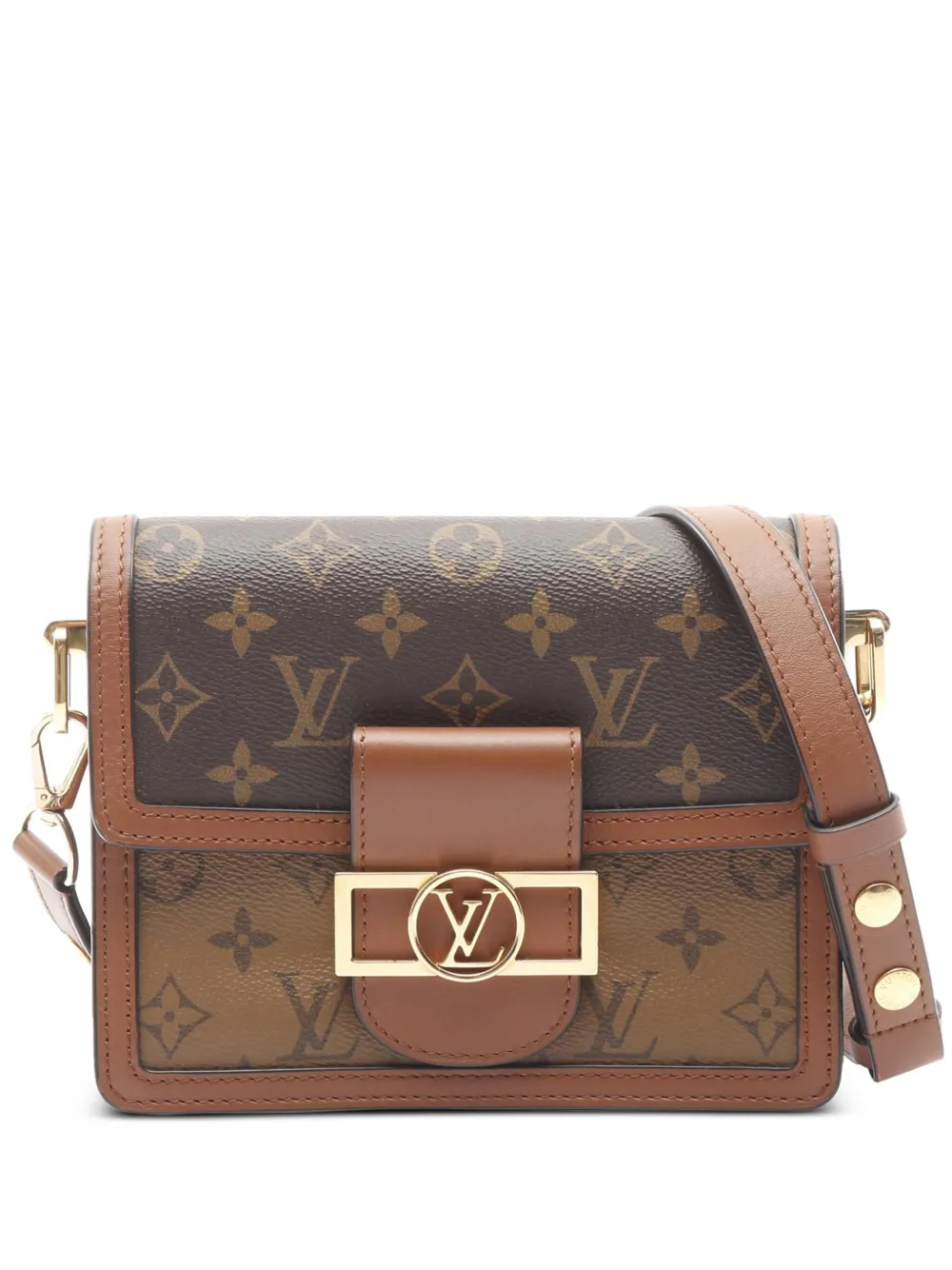 Louis Vuitton Pre-Owned 2019 Monogram Reverse Mini Dauphine satchel - Louis Vuitton Pre-Owned 2019 Monogram Reverse Mini Dauphine satchel -