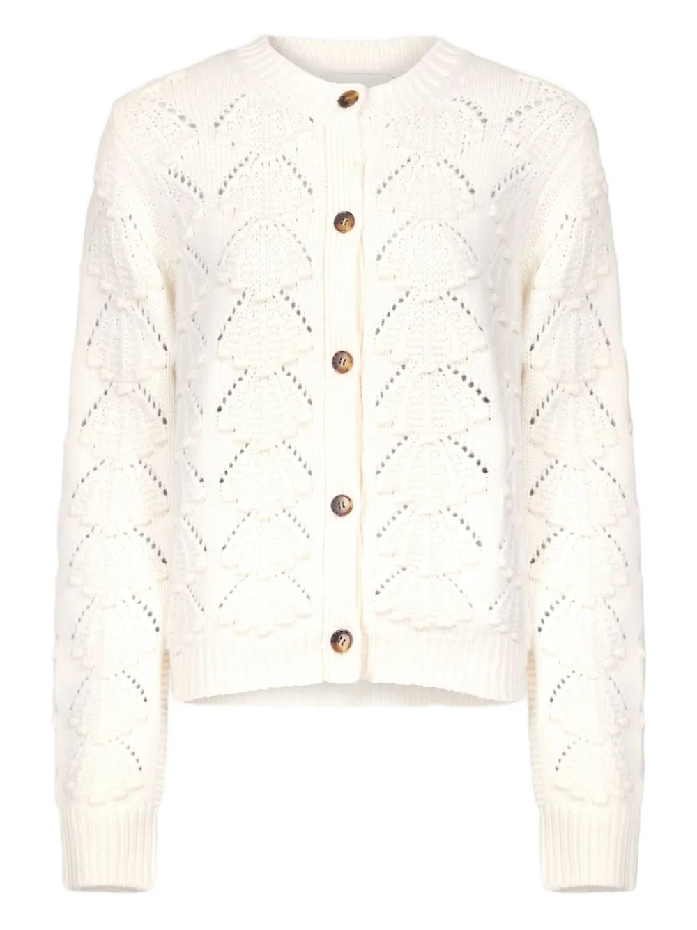 LouLou de Saison Cardigan all'uncinetto - Bianco