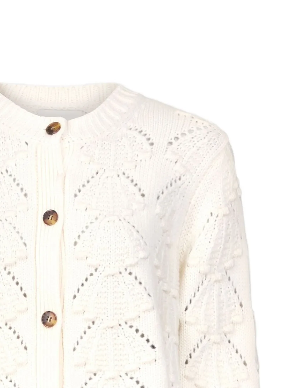 LouLou de Saison Gehaakt vest Wit