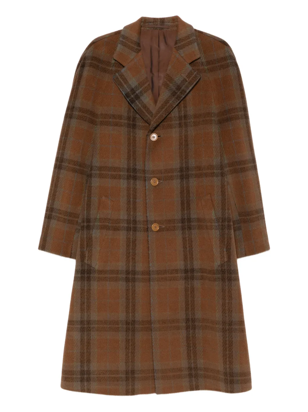 Romeo Gigli Pre-Owned Cappotto a quadri anni '1990 - Marrone