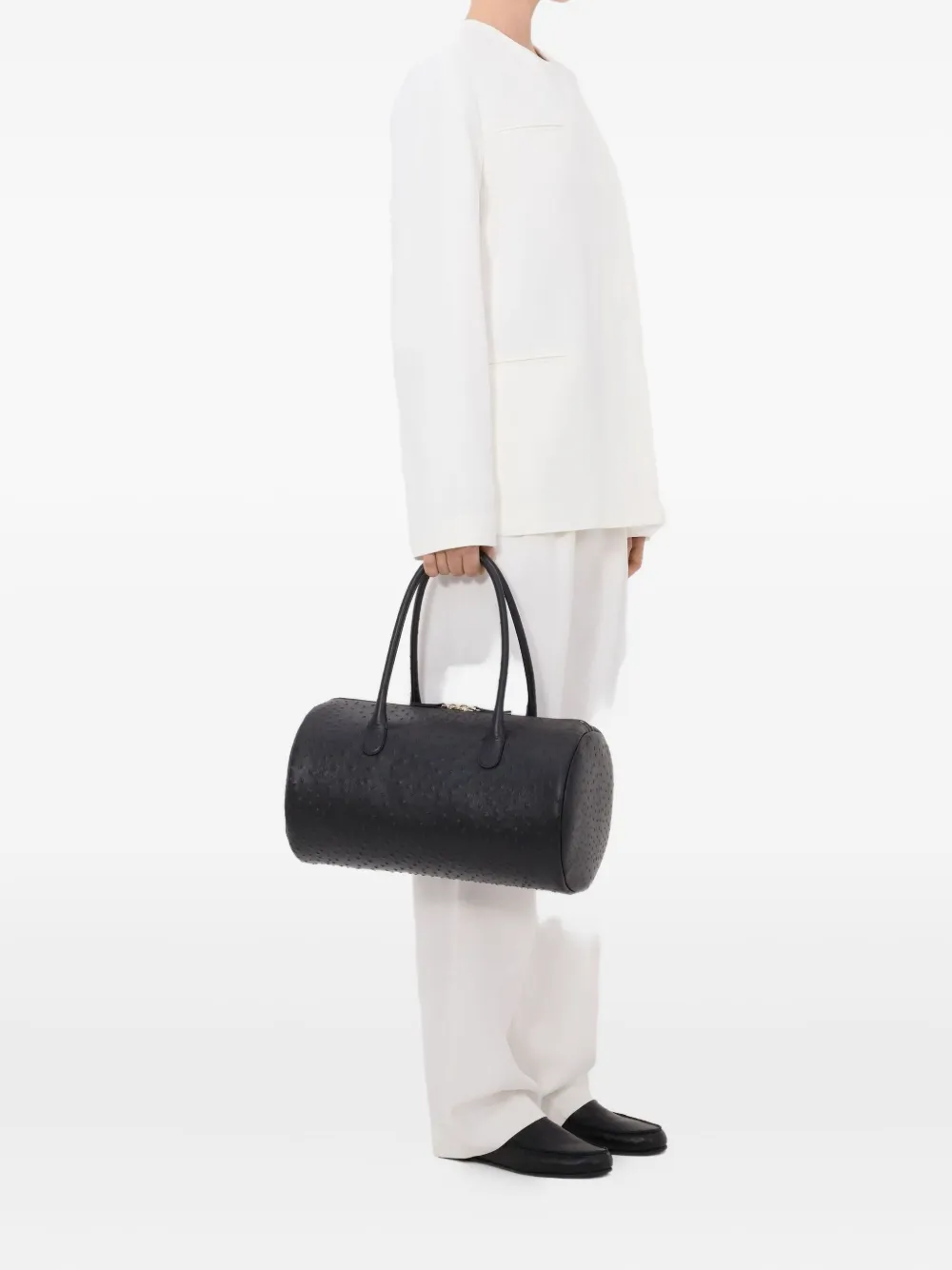 LouLou de Saison Bono asymmetrisch jack met paspelzak Wit