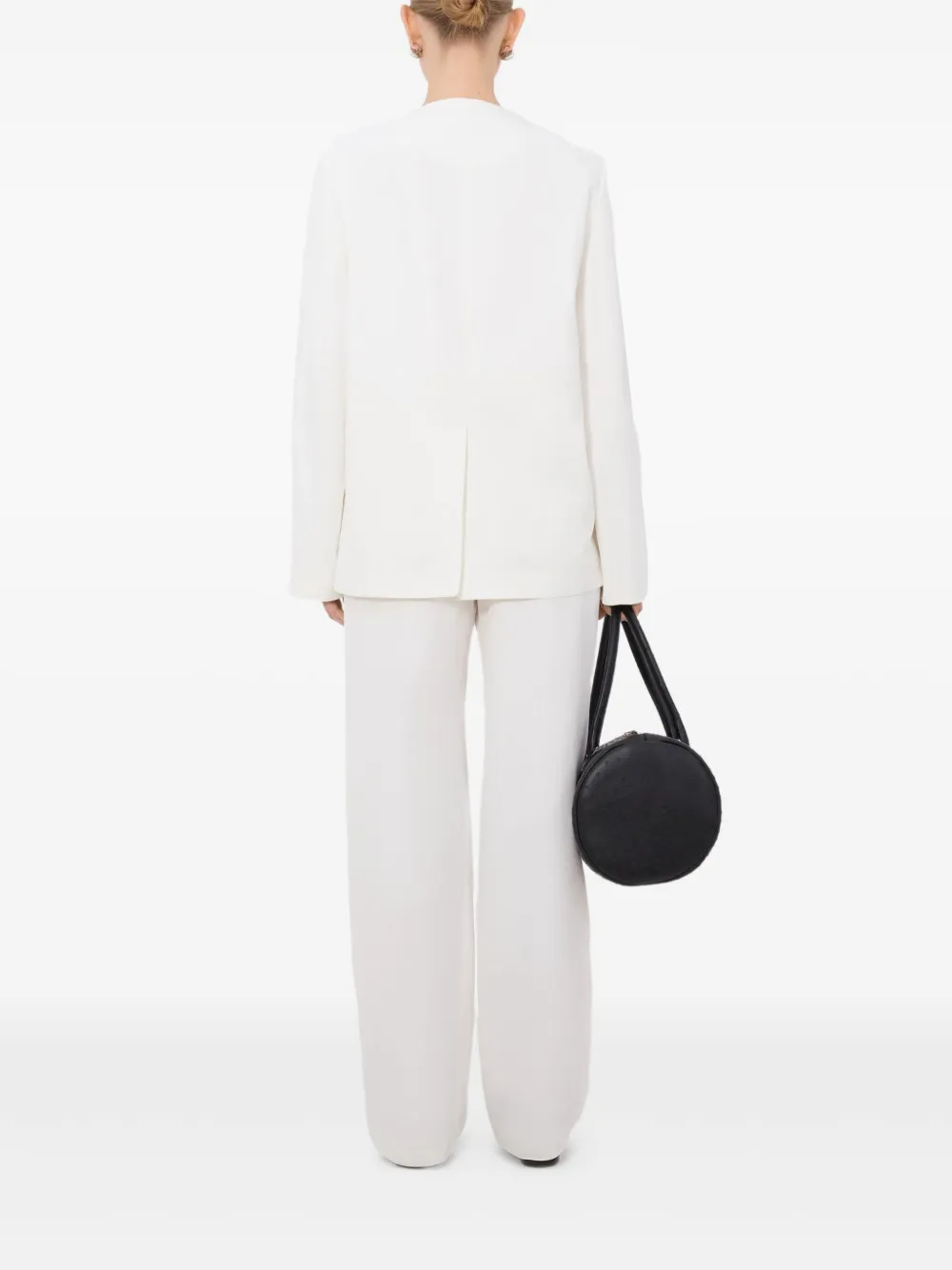 LouLou de Saison Bono asymmetrisch jack met paspelzak Wit