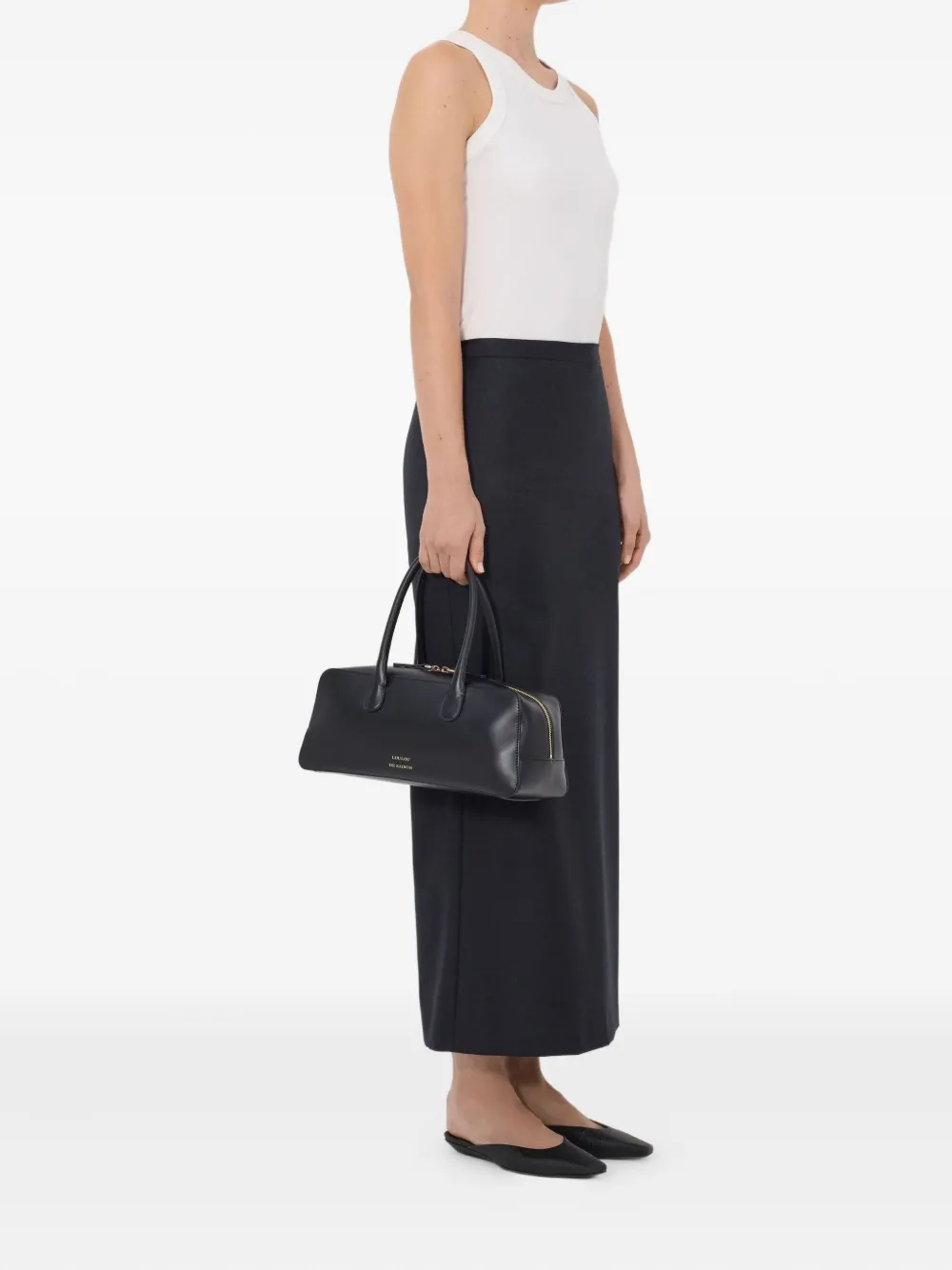  Loulou De Saison Cara Elasticated Waistband Skirt - Grey 