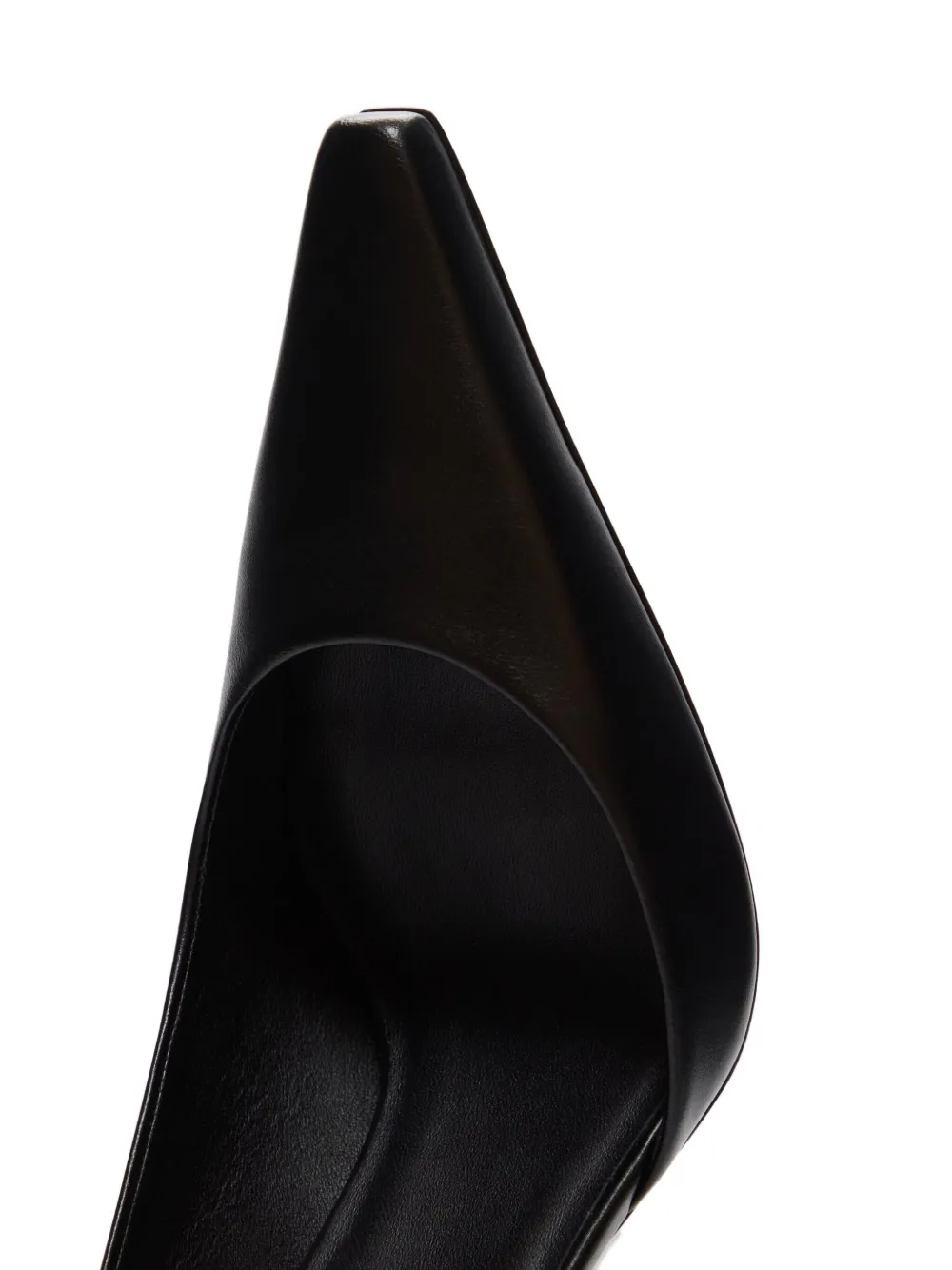 LouLou de Saison 85 mm Carllas pumps met asymmetrisch enkelbandje Zwart