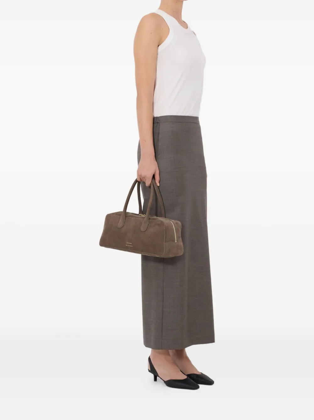 Cara Elasticated Waistband Vent Maxi Skirt