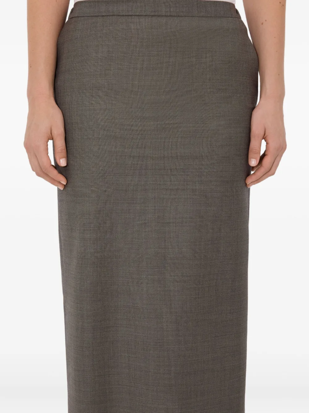 Cara Elasticated Waistband Vent Maxi Skirt
