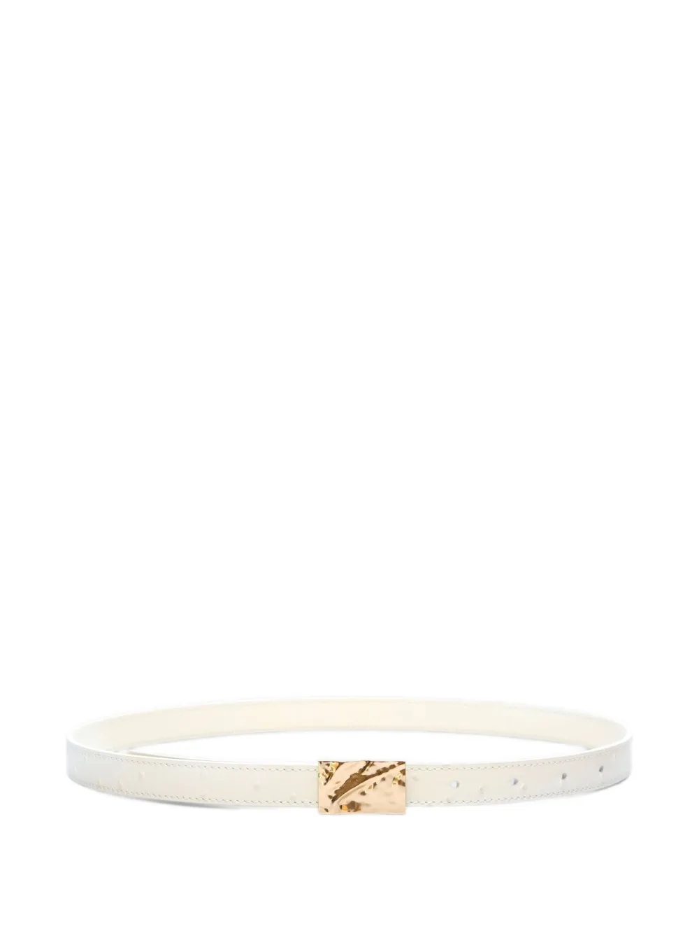 LouLou de Saison Ceylon textured embossed belt | White | Image 1
