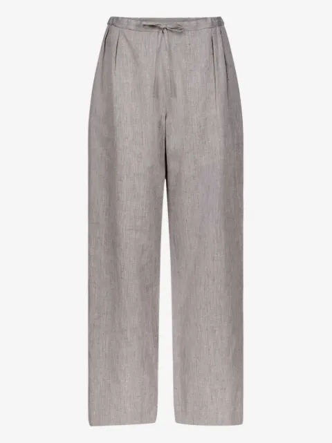 LouLou de Saison Clark pleated drawstring trousers