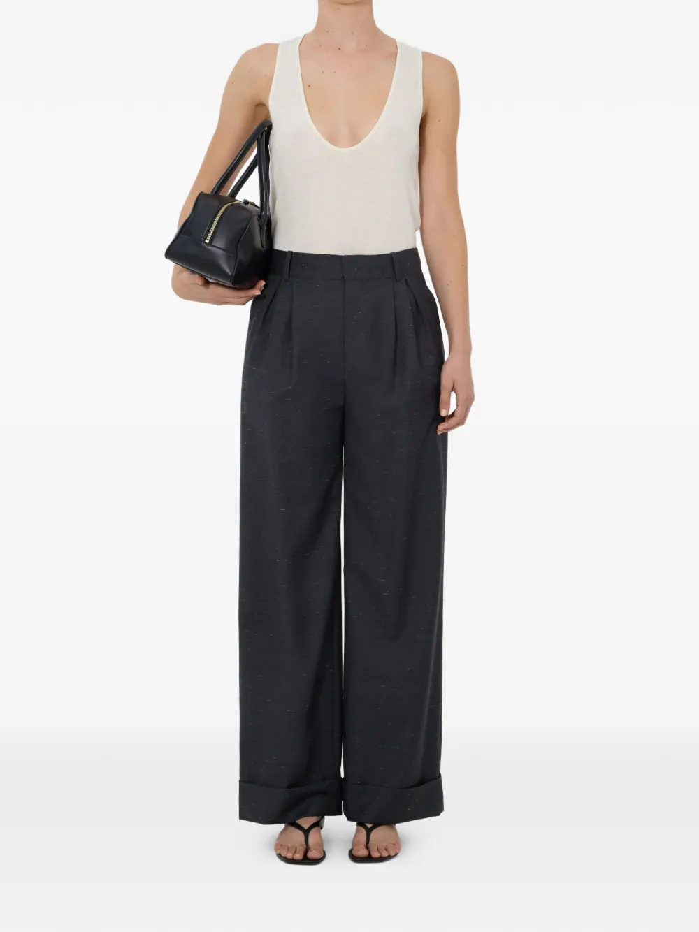  Loulou De Saison Pleated Trousers - Grey 