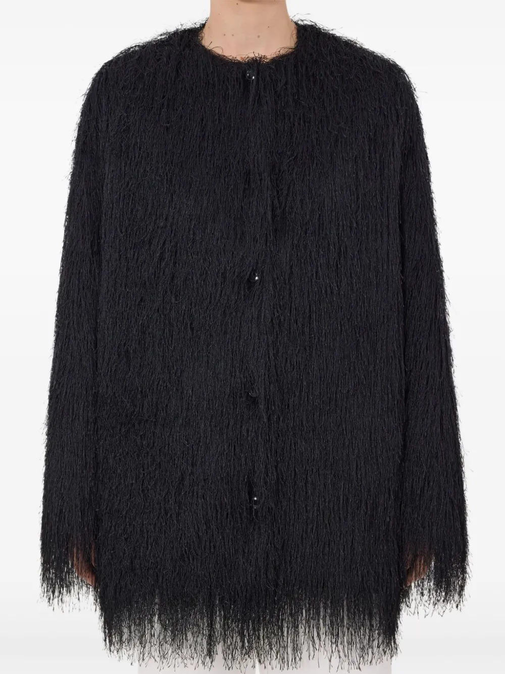 Filipo Fringed Button Coat