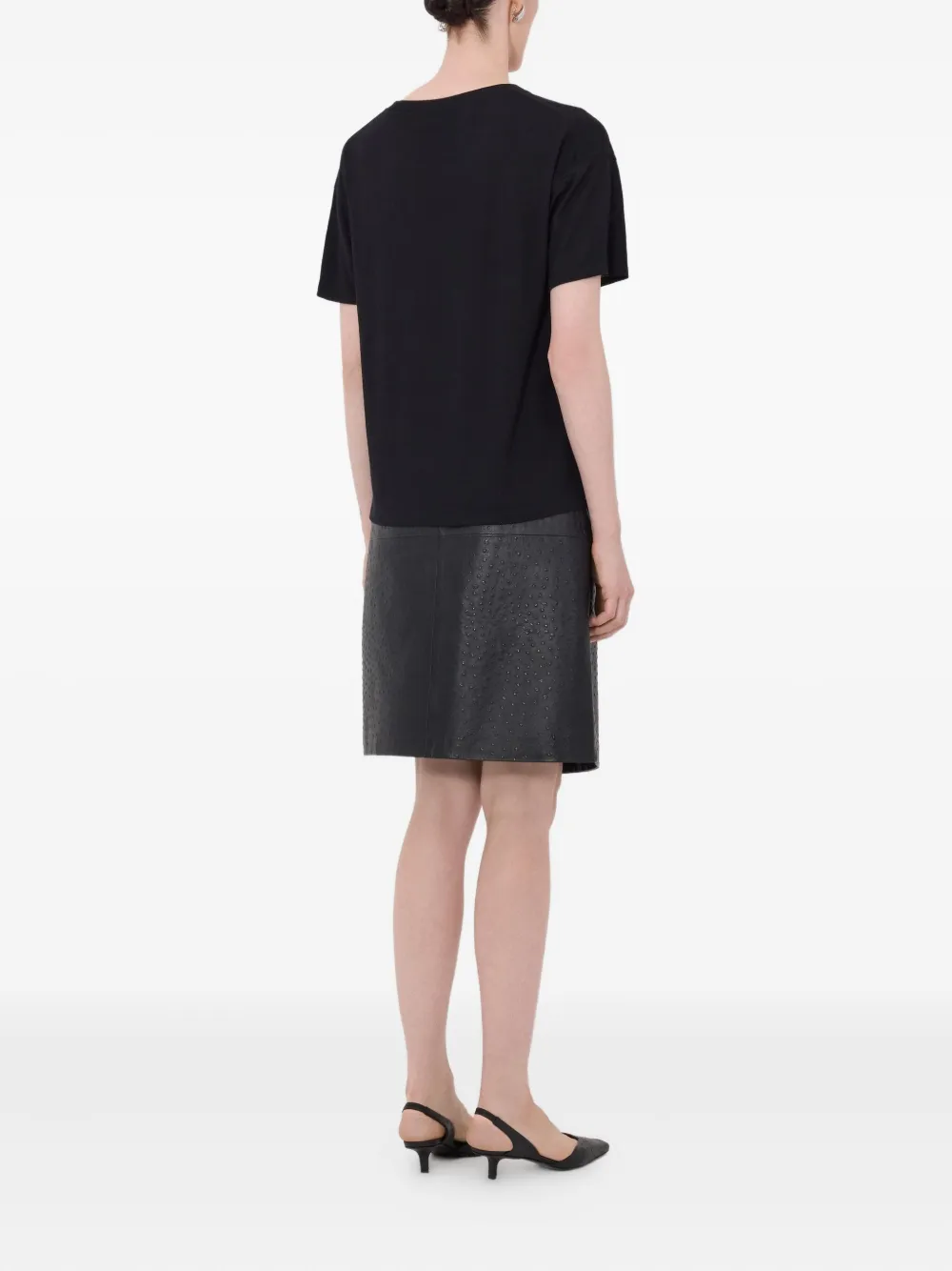LouLou de Saison Geribbeld T-shirt Zwart