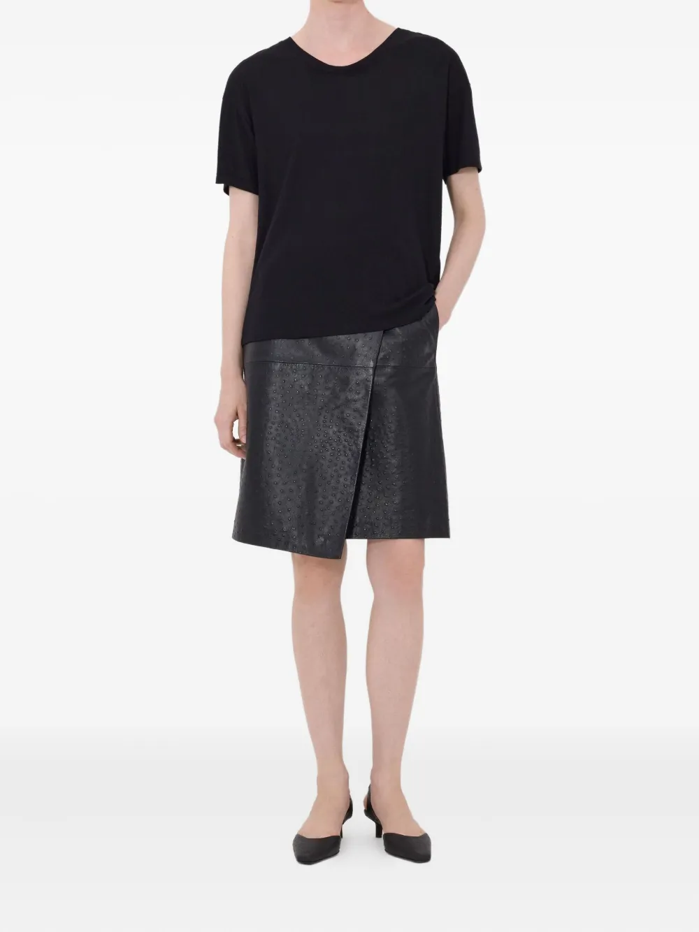 LouLou de Saison Geribbeld T-shirt Zwart