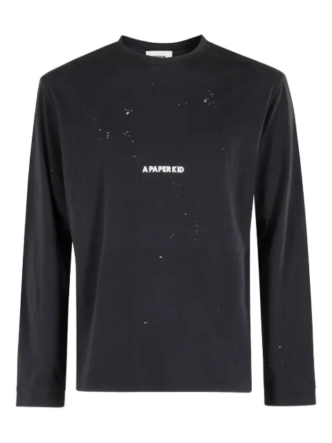 A Paper Kid playera con logo estampado