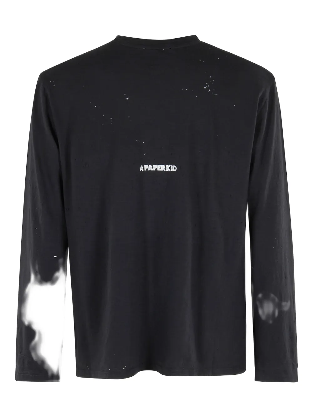 A Paper Kid logo-print T-shirt - Zwart
