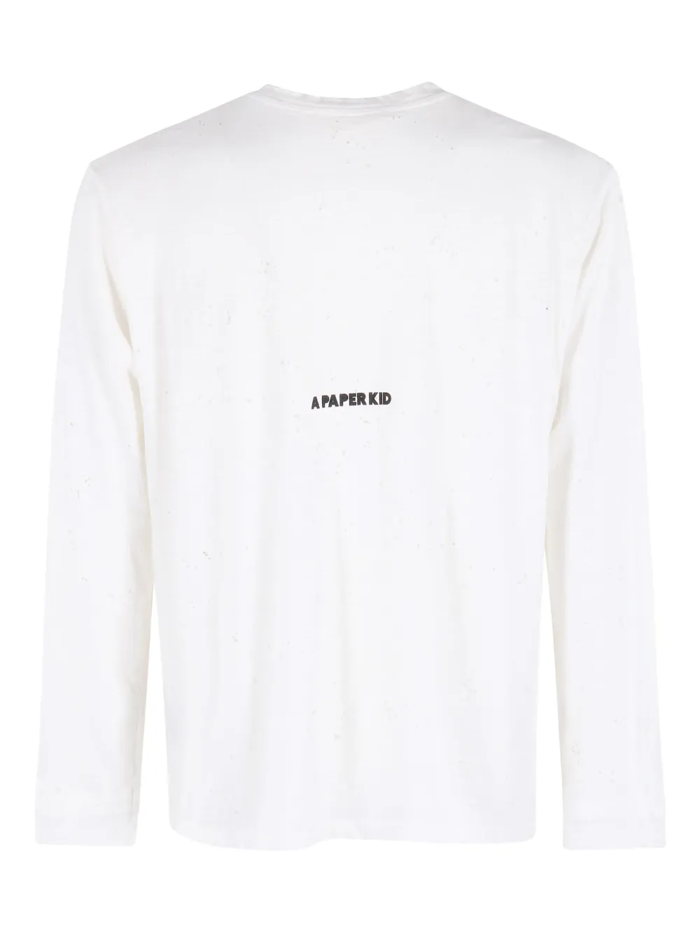 A Paper Kid long-sleeve T-shirt - Wit