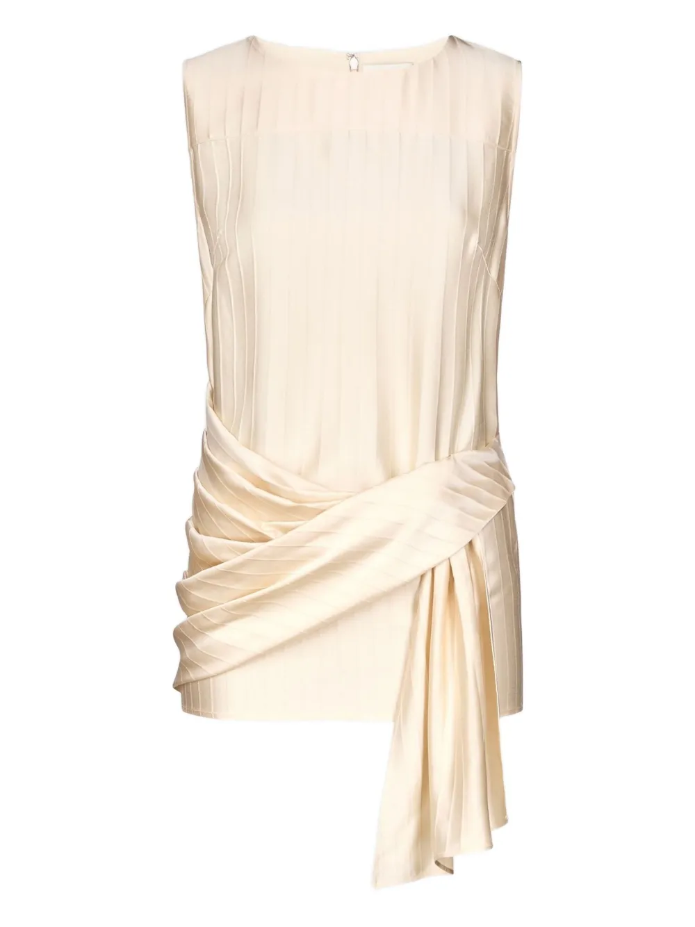 LouLou de Saison Top Fonda drappeggiato a righe - Toni neutri