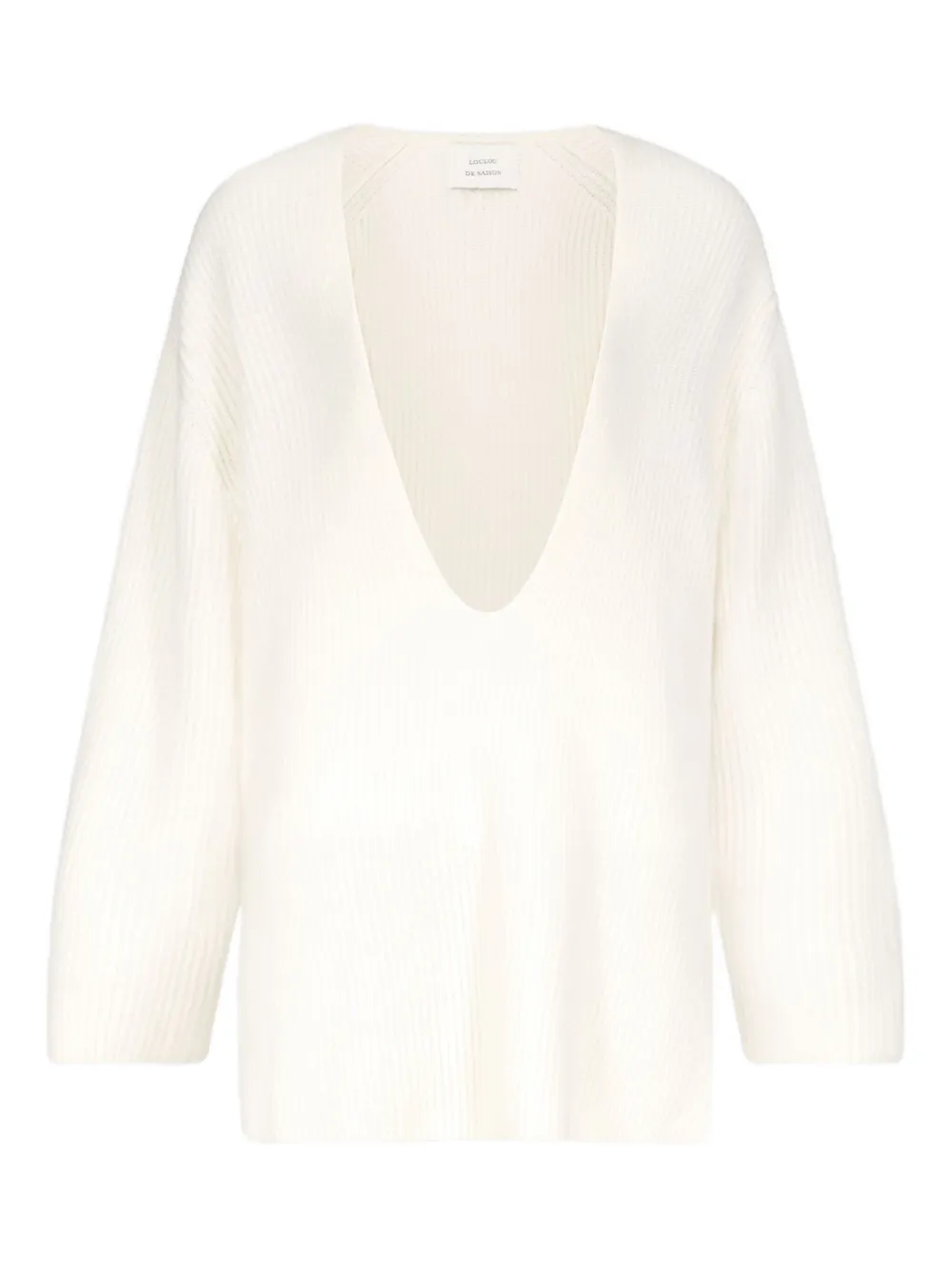 LouLou de Saison Maglione Gabe con scollo a U - Toni neutri