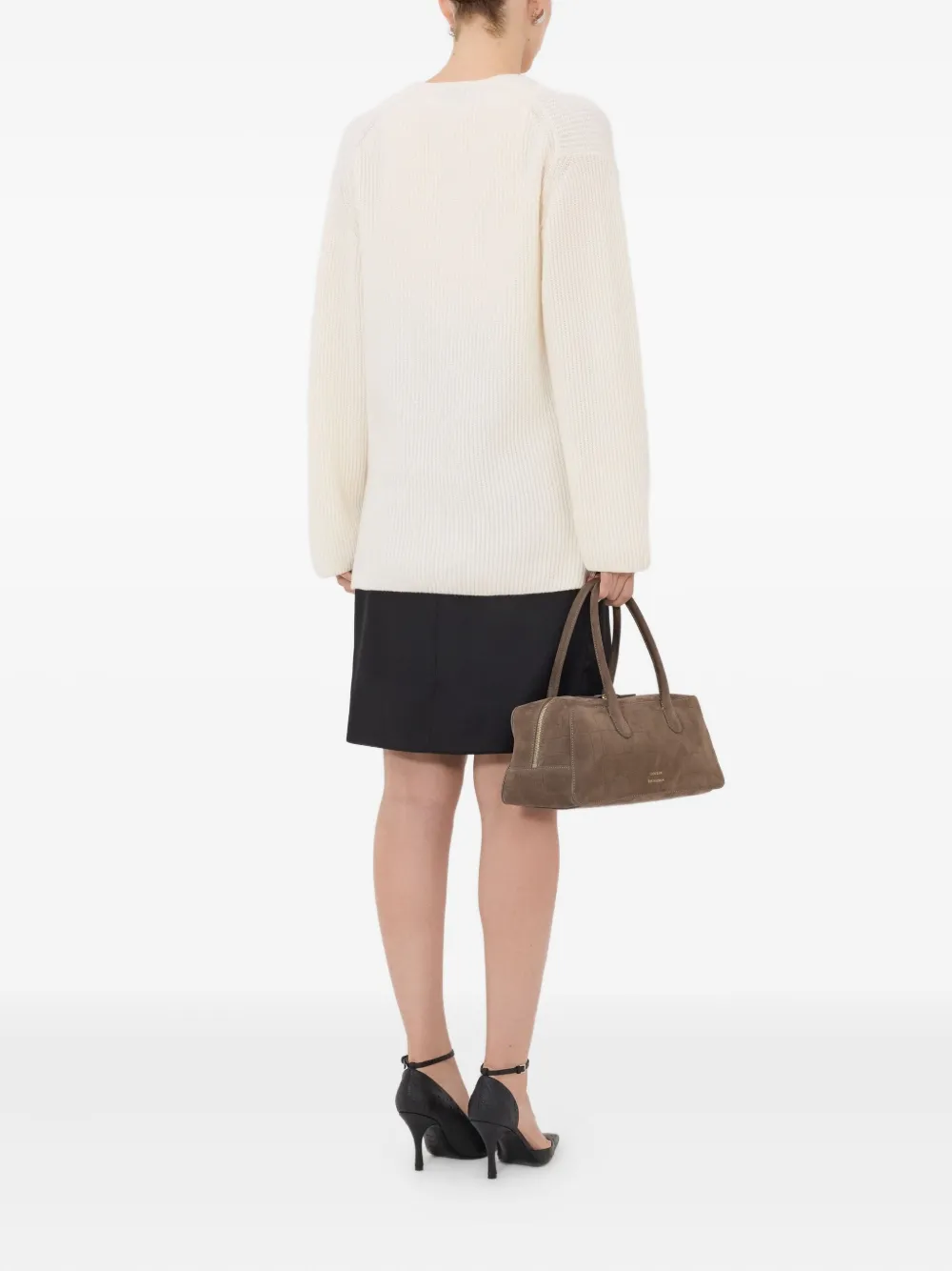 Gabe Ribbed U Neck Sweater