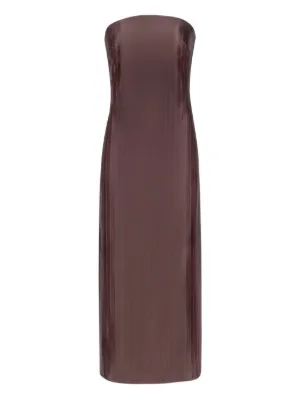 shoes to wear with chocolate brown dress Women's Vix Paula Hermanny Twist Long Cover Up - Sundown