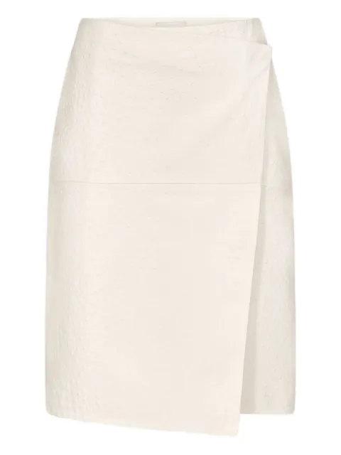 LouLou de Saison falda midi Gora cruzada y asimétrica