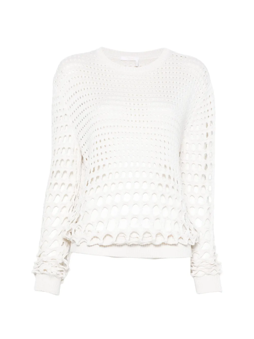 Chloé open-knit sweater - Bianco