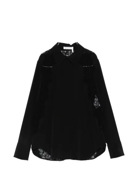 Chloé lace-panelled shirt