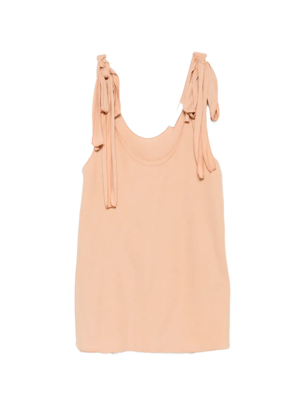 Chloé tie-fastening tank top - Arancione