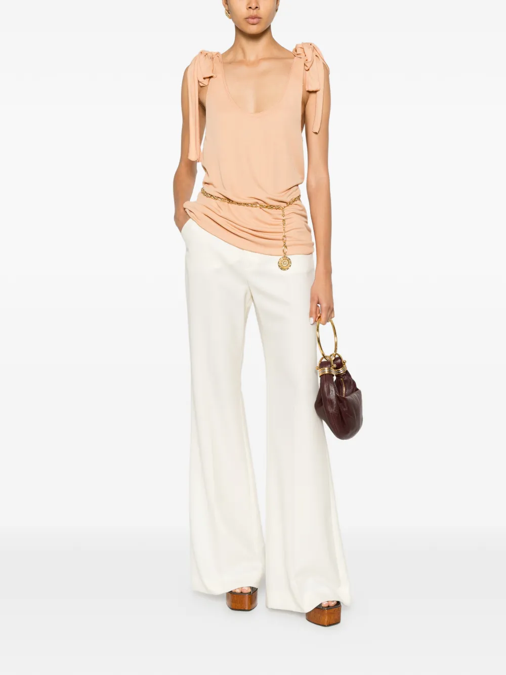 Chloé Tanktop met striksluiting Oranje