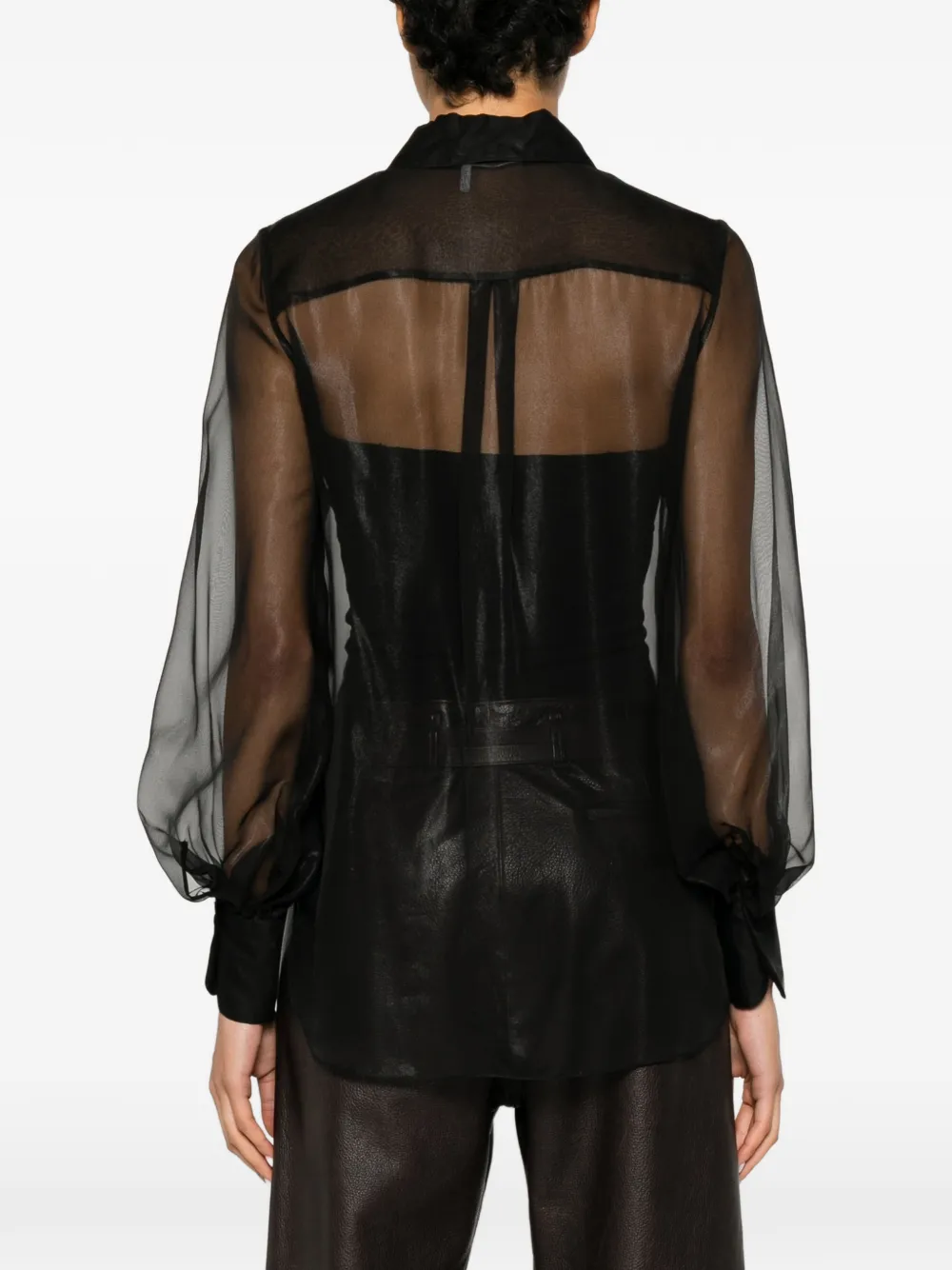 Chloé Blouse met pofmouwen Zwart