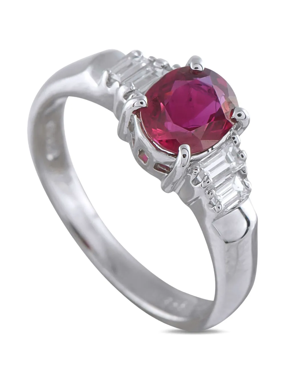 LB Exclusive platinum ruby and diamond ring - シルバートーン LB Exclusive platinum ruby and diamond ring - シルバートーン