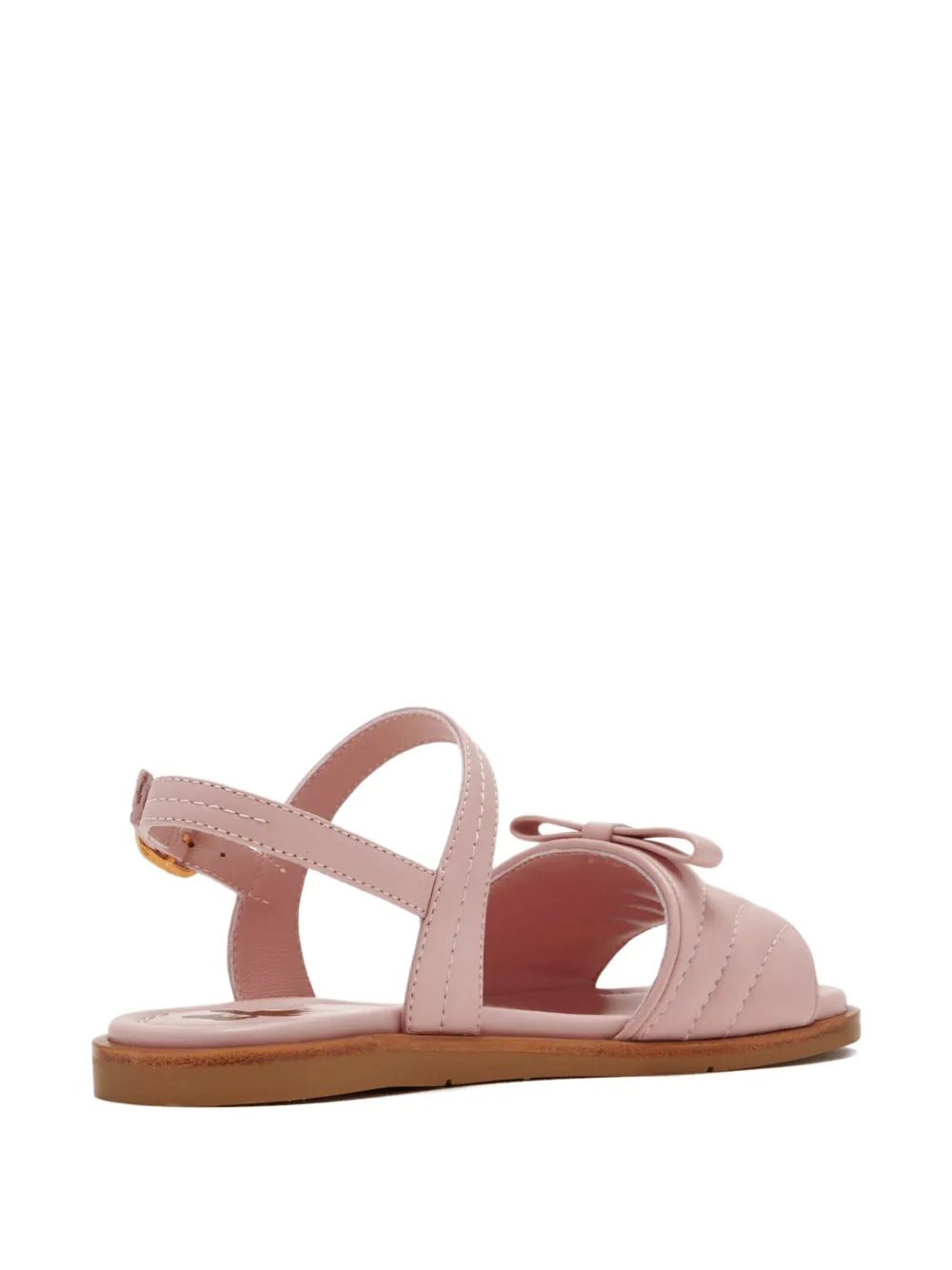 Fendi Kids Gewatteerde sandalen met strik Roze