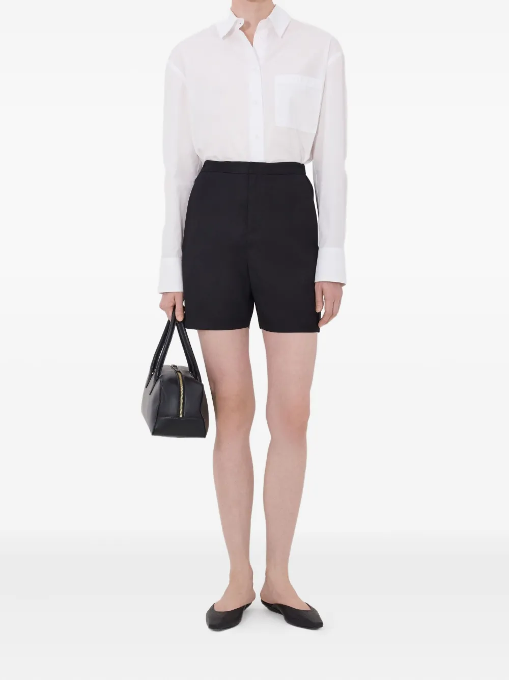 LouLou de Saison Ivan elastische shorts Zwart