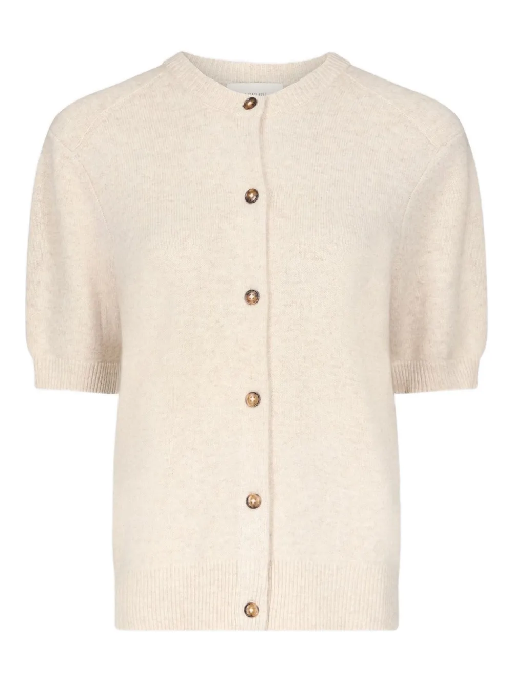 LouLou de Saison Cardigan Jodi a maniche corte - Toni neutri