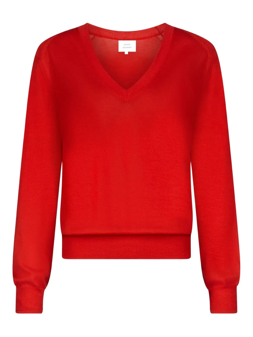 LouLou de Saison Maglione JULIO con scollo a V - Rosso