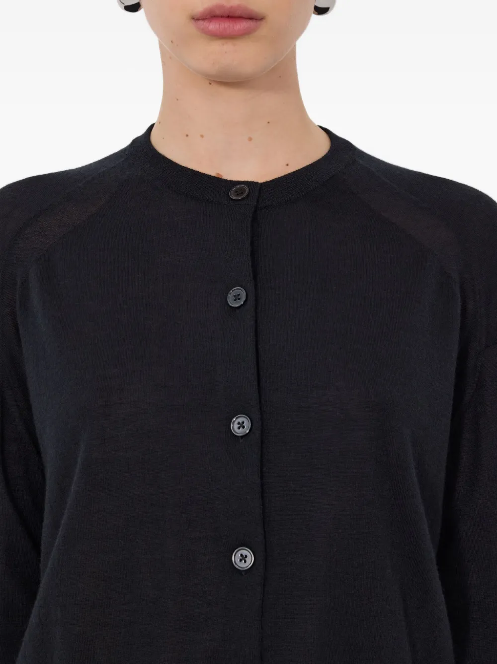 Kita Buttoned Drop-Shoulder Cardigan