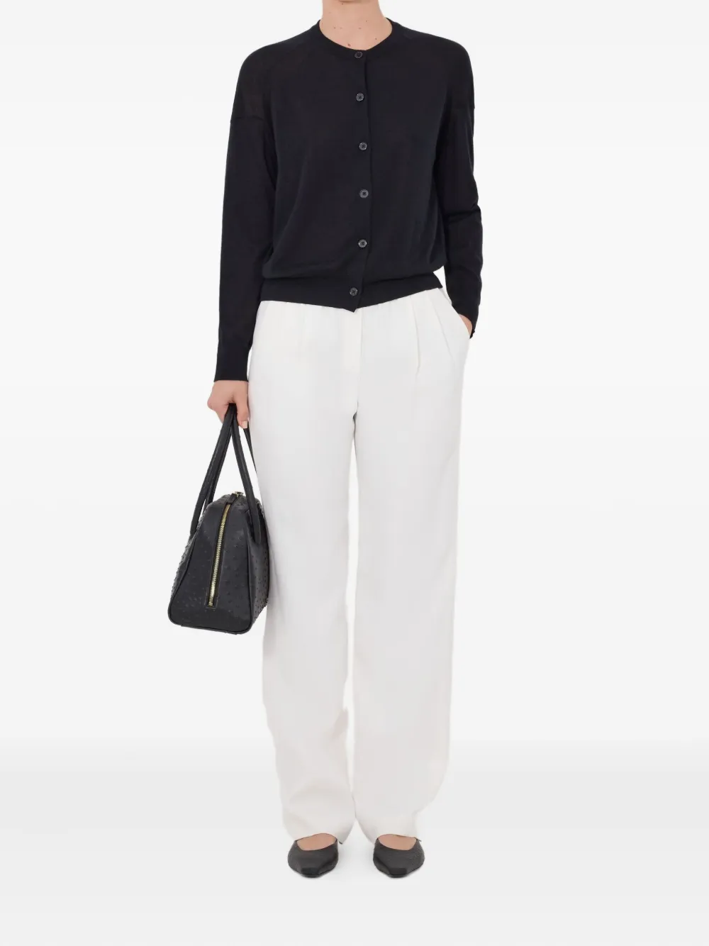 Kita Buttoned Drop-Shoulder Cardigan