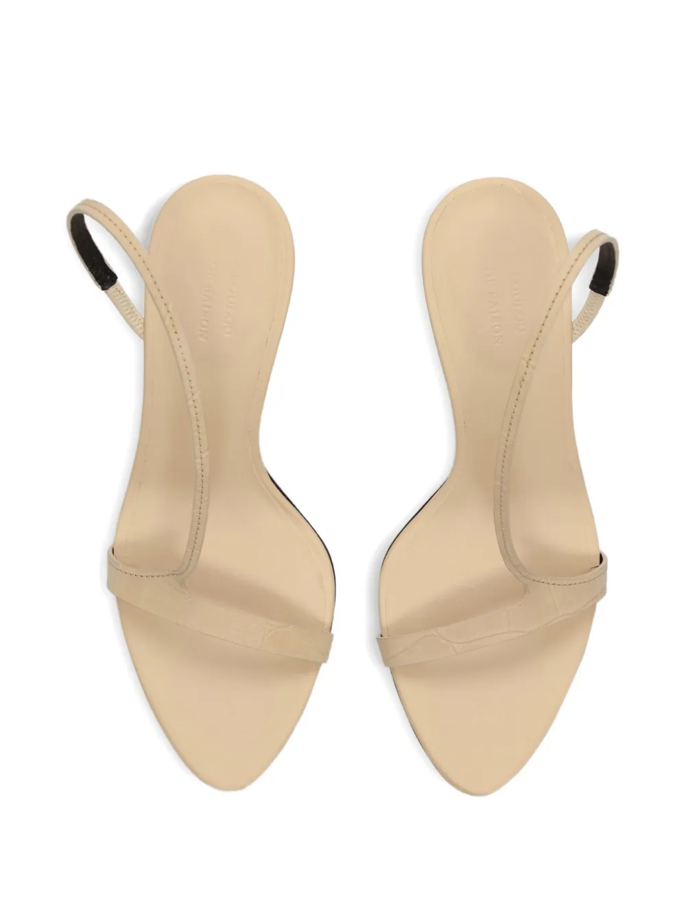  Loulou De Saison Lane Top-strap Heeled Sandals - Neutrals 