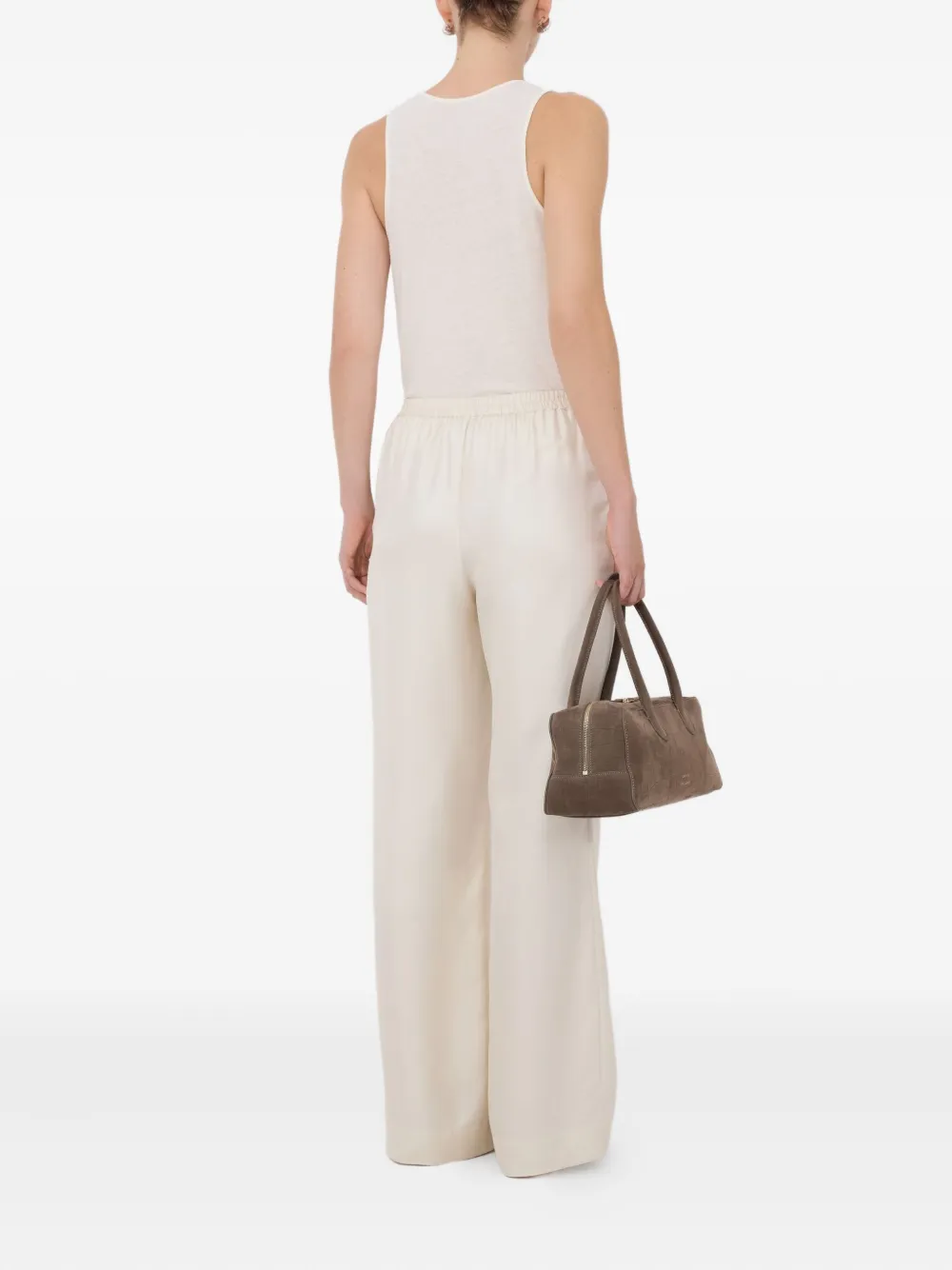 LouLou de Saison LARS broek met kanten stiksel Beige