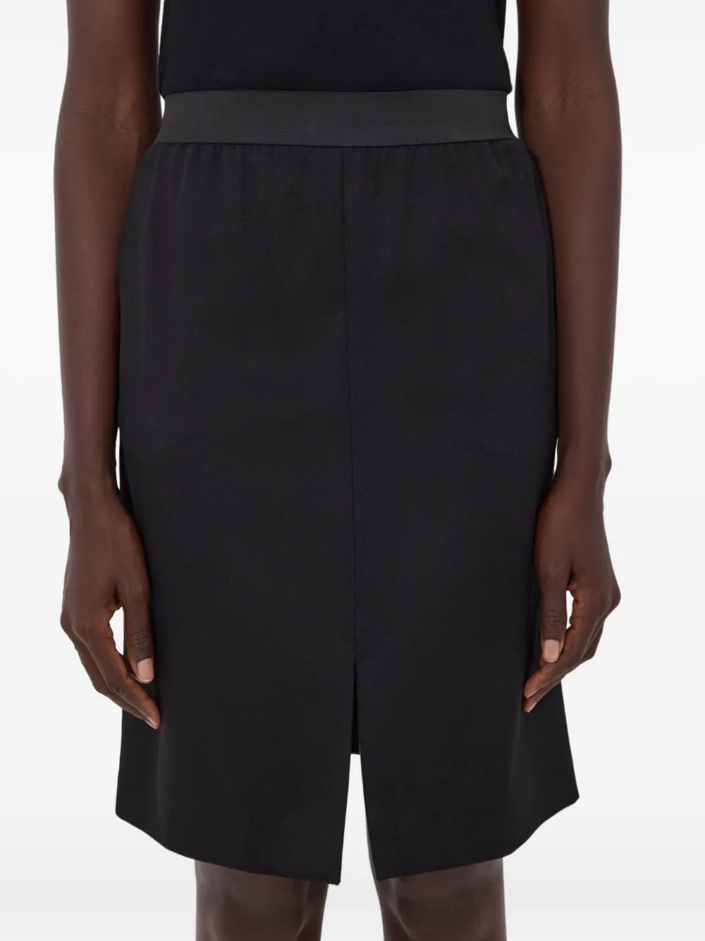 LouLou de Saison LIMA midi-rok met split Zwart