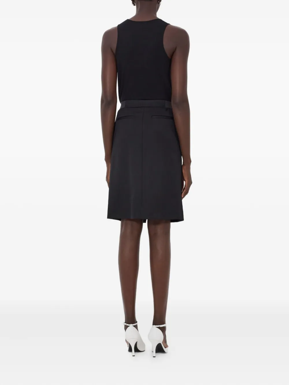 LouLou de Saison LIMA midi-rok met split Zwart