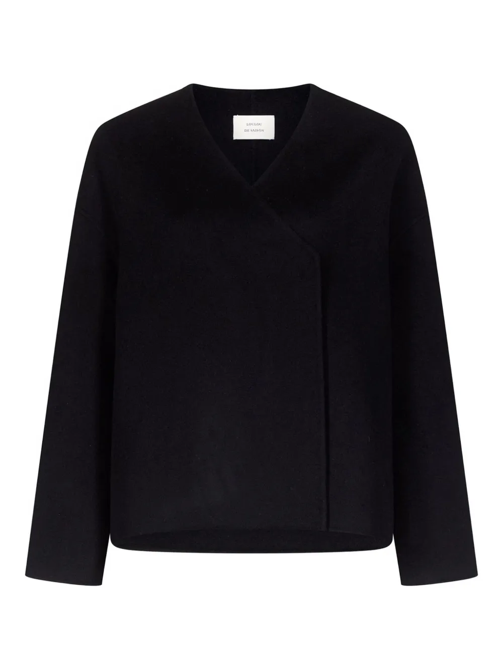 LouLou de Saison MAARA asymmetric collarless jacket | Black | Image 1