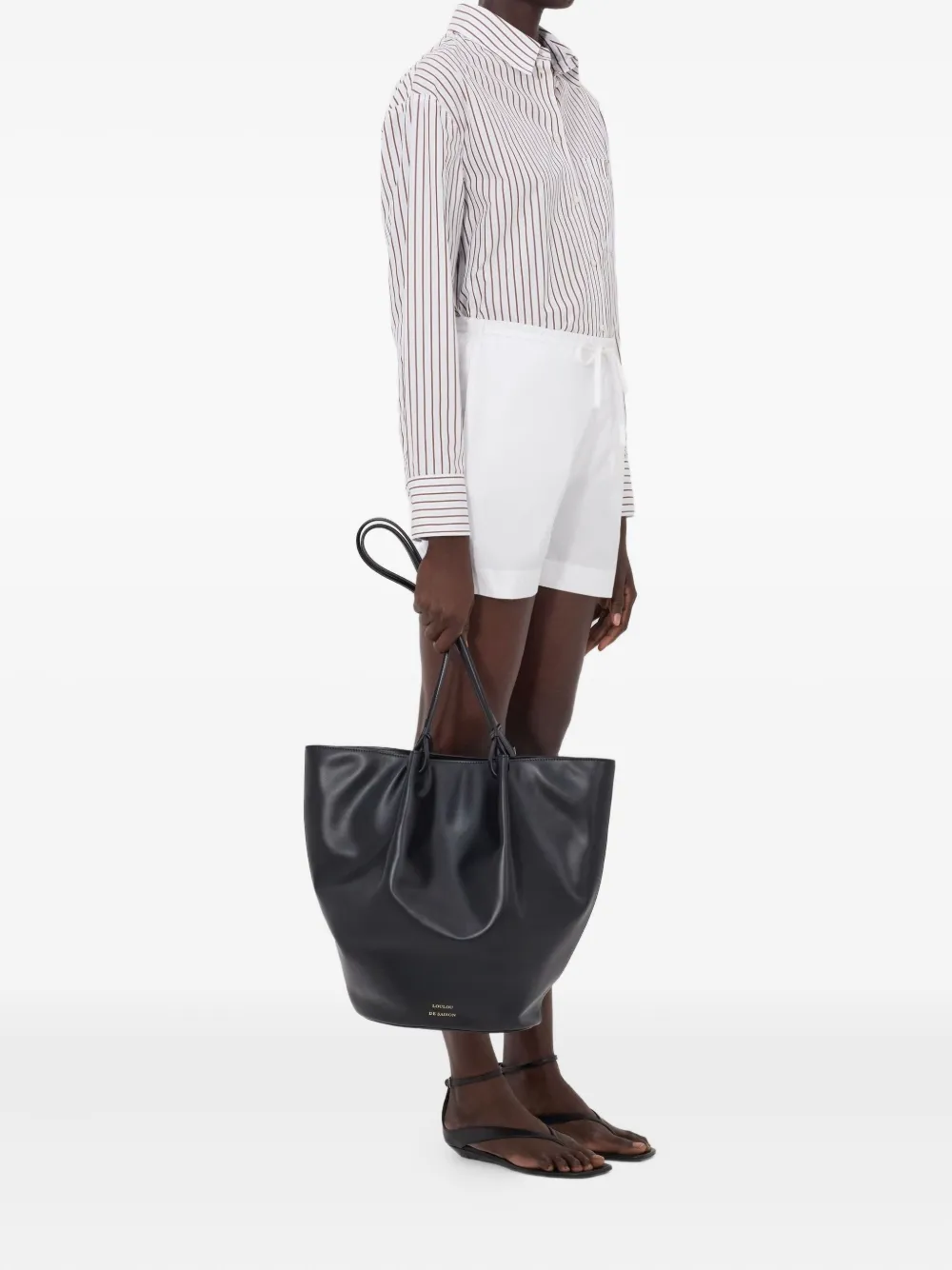 LouLou de Saison MALONE shorts met trekkoord Wit
