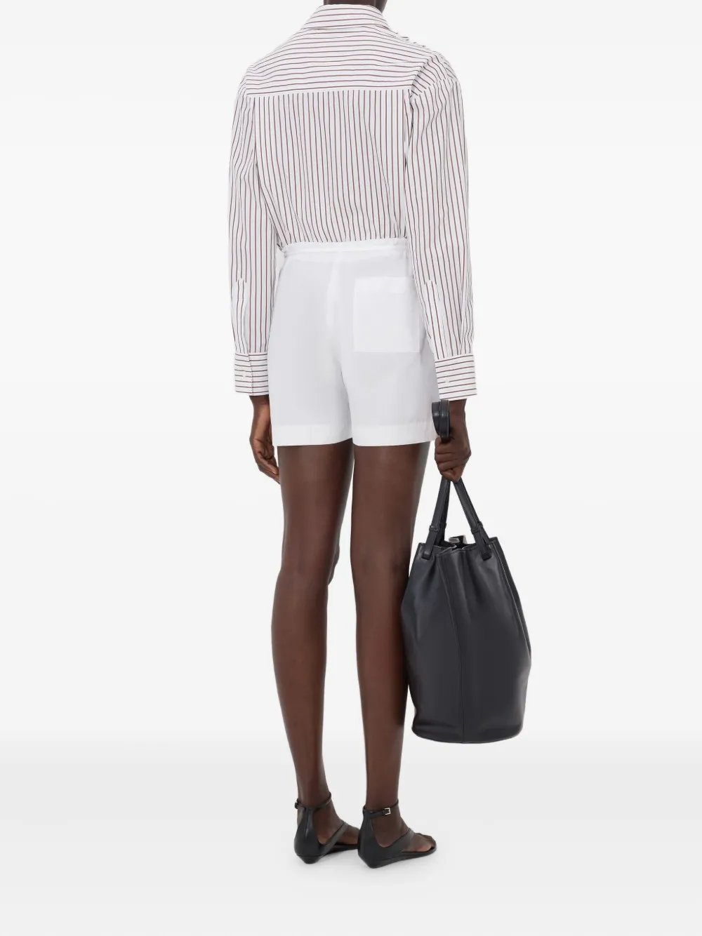 LouLou de Saison MALONE shorts met trekkoord Wit