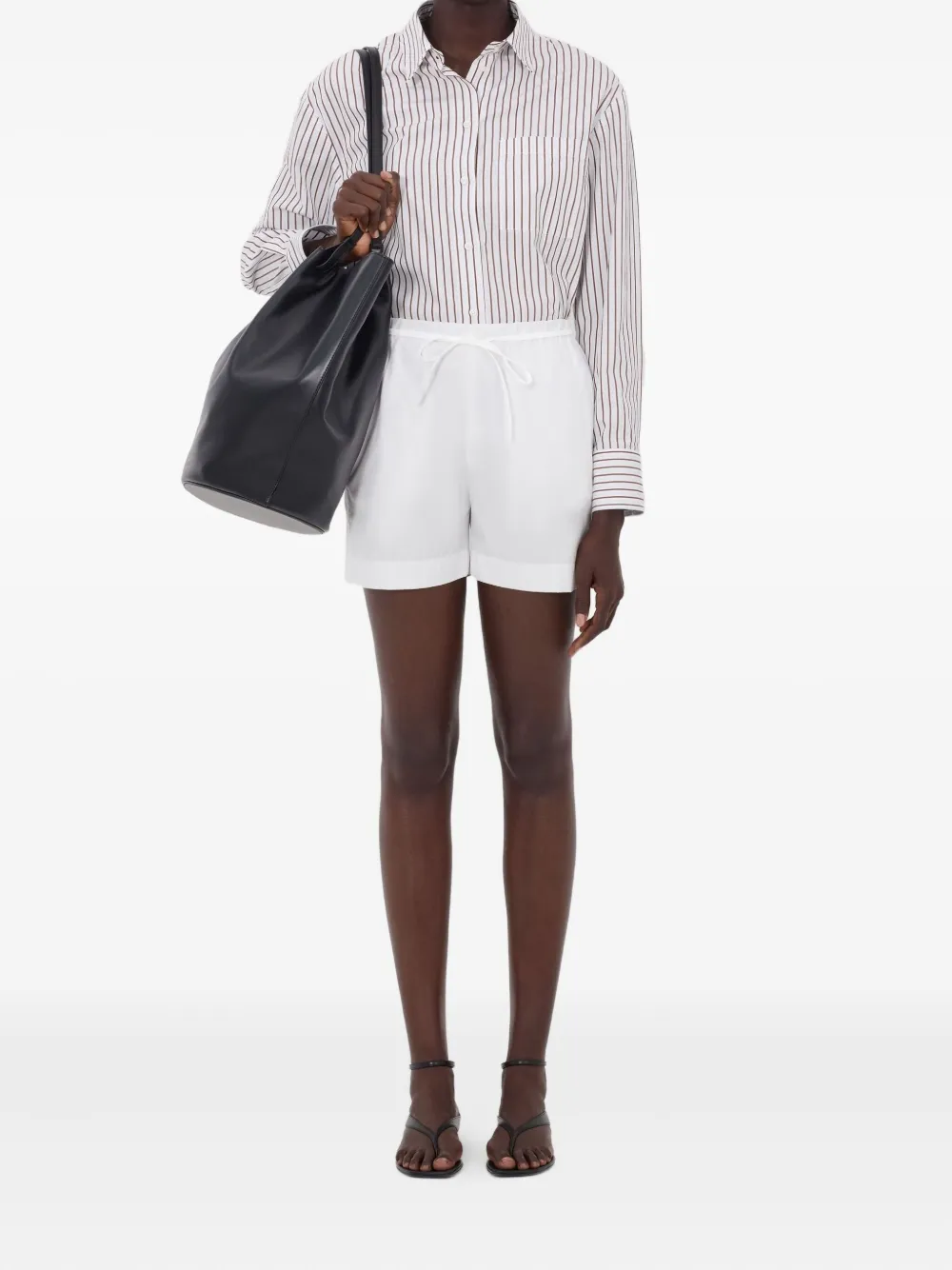 LouLou de Saison MALONE shorts met trekkoord Wit