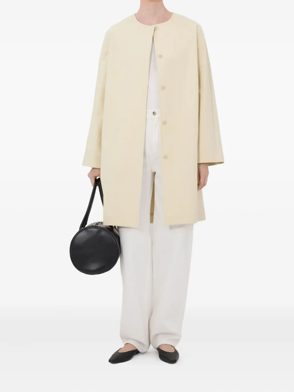  Loulou De Saison Merill Buttoned Coat - Neutrals 